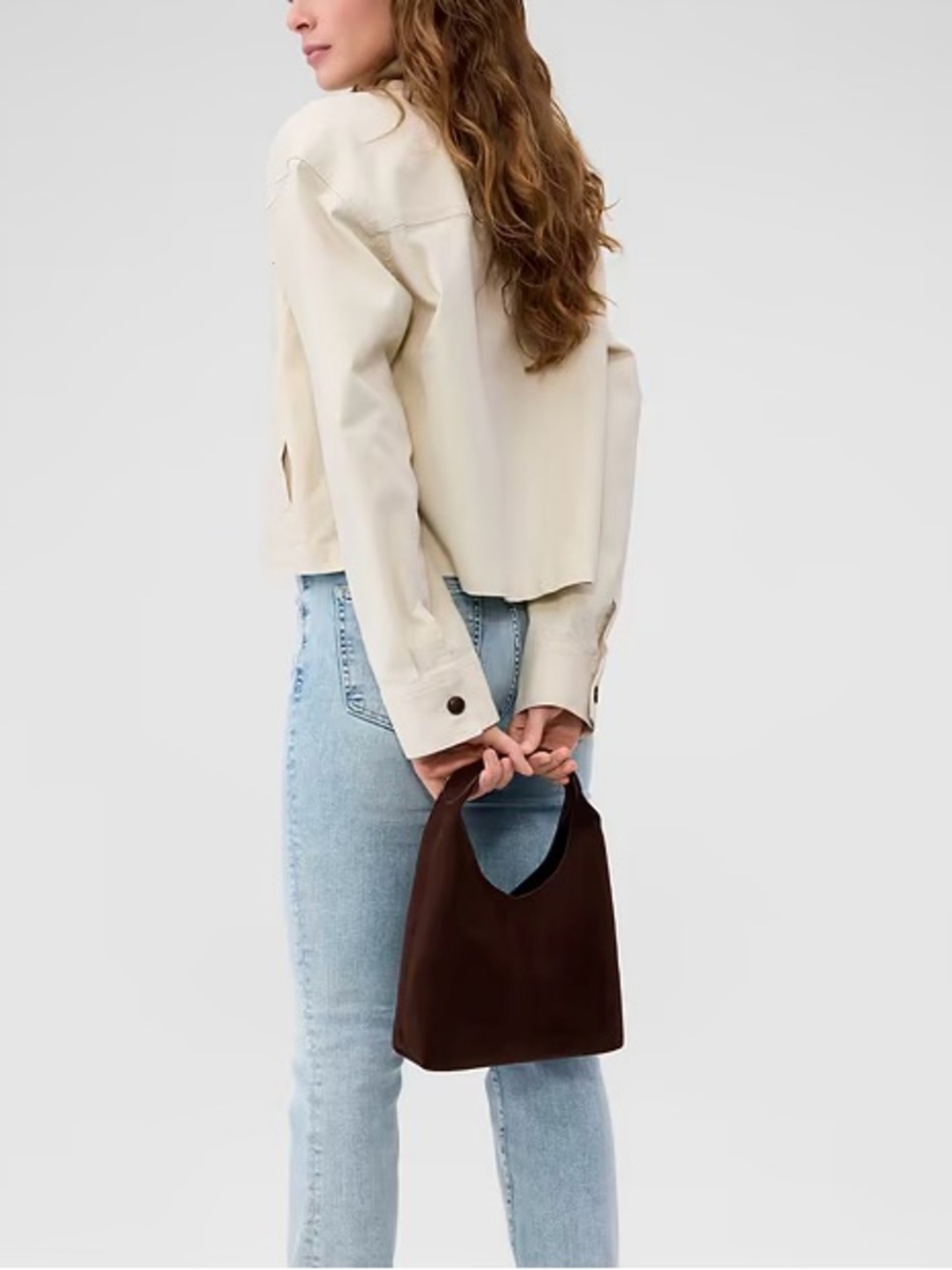 GAP Brown Faux Suede Mini Bag